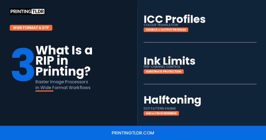What is a RIP in printing — raster image processor guide for wide format and DTF production workflows